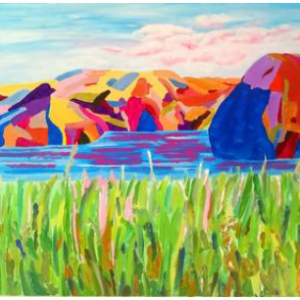 Dingle Peninsula original Acrylic Painting by Tadeush Zhakhobvskyy