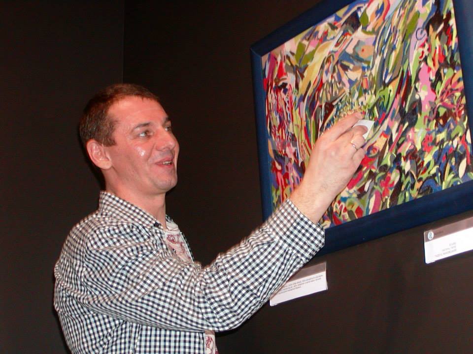 Tadeush ZHakhovskyy painting creative process